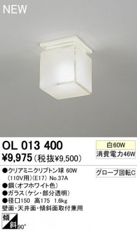 ODELIC �����ǥ�å� ����������󥰥饤�� OL013400