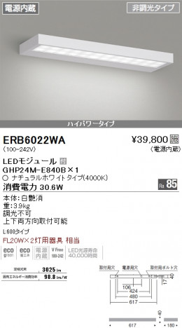 ��ƣ���� ENDO LED �֥饱�å� ERB6022WA �ᥤ��̿�