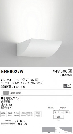 ��ƣ���� ENDO LED �֥饱�å� ERB6027W �ᥤ��̿�