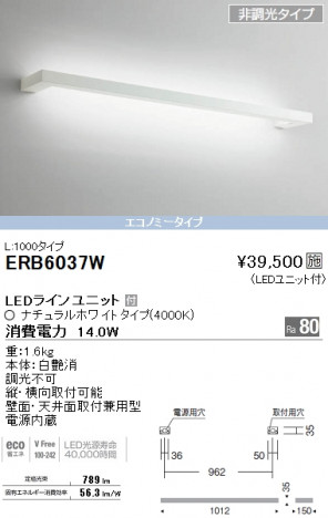 ��ƣ���� ENDO LED �֥饱�å� ERB6037W �ᥤ��̿�