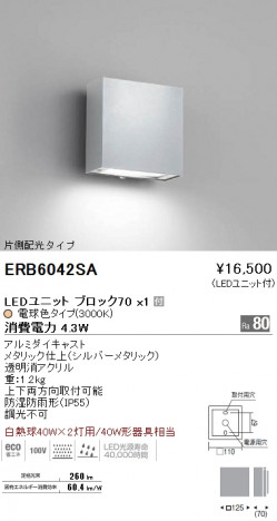 ��ƣ���� ENDO LED �����ȥɥ� ERB6042SA �ᥤ��̿�