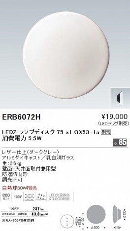 ��ƣ���� ENDO LED �����ȥɥ� ERB6072H �ᥤ��̿�