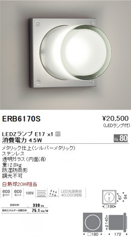 ��ƣ���� ENDO LED �����ȥɥ� ERB6170S �ᥤ��̿�