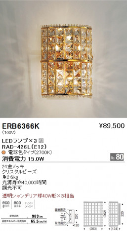 ��ƣ���� ENDO LED �֥饱�å� ERB6366K �ᥤ��̿�
