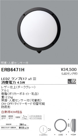 ��ƣ���� ENDO LED �����ȥɥ� ERB6471H �ᥤ��̿�