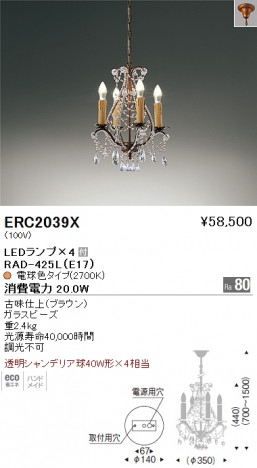 ��ƣ���� ENDO LED �����ǥꥢ ERC2039X �ᥤ��̿�