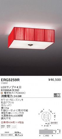 ��ƣ���� ENDO LED ������� ERG5259R �ᥤ��̿�