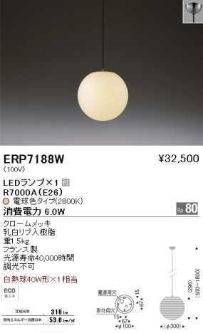 ��ƣ���� ENDO LED �ڥ����� ERP7188W �ᥤ��̿�