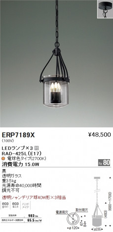 ��ƣ���� ENDO LED �ڥ����� ERP7189X �ᥤ��̿�