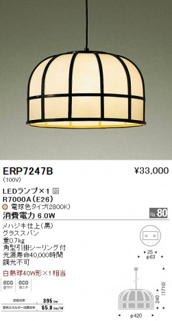 ��ƣ���� ENDO LED �ڥ����� ���� ERP7247B �ᥤ��̿�