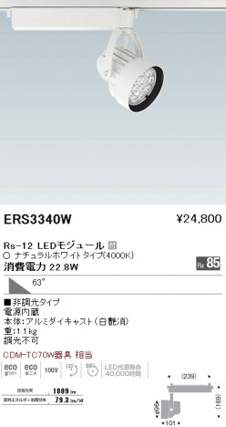 ��ƣ���� ENDO LED ���ݥåȥ饤�� ERS3340W �ᥤ��̿�