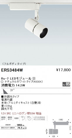 ��ƣ���� ENDO LED ���ݥåȥ饤�� ERS3484W �ᥤ��̿�