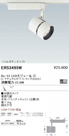 ��ƣ���� ENDO LED ���ݥåȥ饤�� ERS3495W �ᥤ��̿�