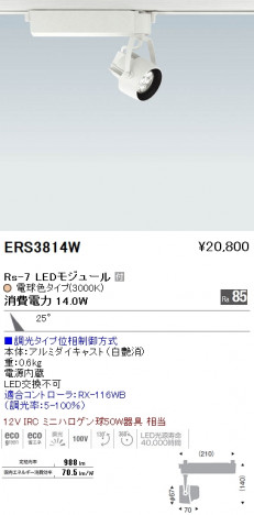 ��ƣ���� ENDO LED ���ݥåȥ饤�� ERS3814W �ᥤ��̿�