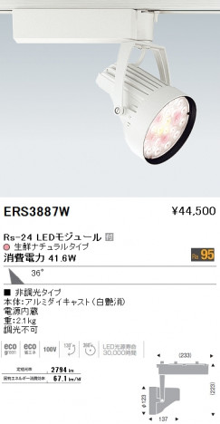 ��ƣ���� ENDO LED ���ݥåȥ饤�� ERS3887W �ᥤ��̿�
