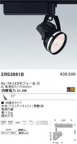 ��ƣ���� ENDO LED ���ݥåȥ饤�� ERS3891B �ᥤ��̿�