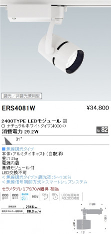 ��ƣ���� ENDO LED ���ݥåȥ饤�� ERS4081W �ᥤ��̿�