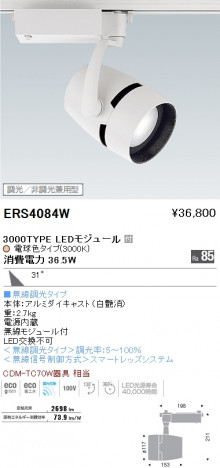 ��ƣ���� ENDO LED ���ݥåȥ饤�� ERS4084W �ᥤ��̿�