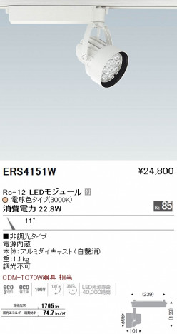 ��ƣ���� ENDO LED ���ݥåȥ饤�� ERS4151W �ᥤ��̿�