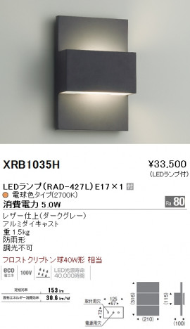 ��ƣ���� ENDO LED �����ȥɥ� XRB1035H �ᥤ��̿�