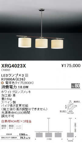 ��ƣ���� ENDO LED �ڥ����� �����ǥꥢ XRG4023X �ᥤ��̿�