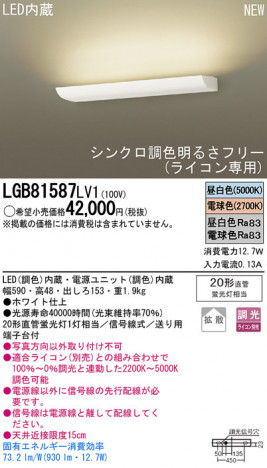 Panasonic LED�֥饱�å� LGB81587LV1 �ᥤ��̿�