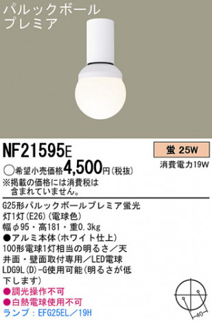 Panasonic ������󥰥饤�� NF21595E �ᥤ��̿�