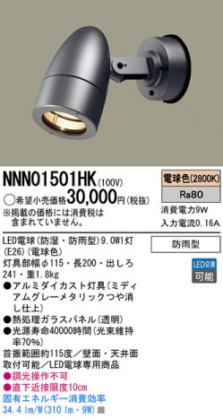 Panasonic LED���ݥåȥ饤�� NNN01501HK �ᥤ��̿�
