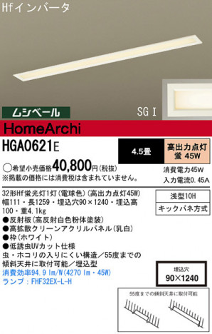 Panasonic ���å���饤�� HGA0621E �ᥤ��̿�