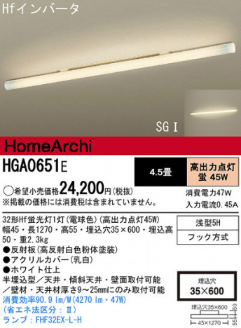 Panasonic ���å���饤�� HGA0651E �ᥤ��̿�