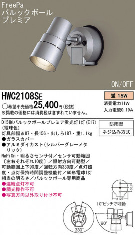 Panasonic �����ȥɥ� HWC2108SE �ᥤ��̿�