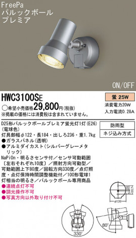 Panasonic �����ȥɥ� HWC3100SE �ᥤ��̿�