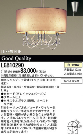 Panasonic ڥ LGB10290 ᥤ̿