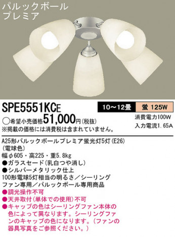 PANASONIC SPE5551KCE �ᥤ��̿�
