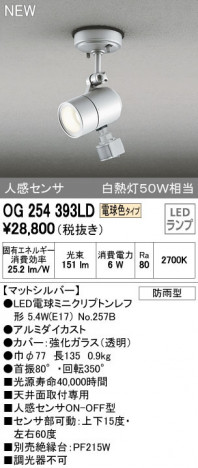 ODELIC �����ǥ�å� �������ƥꥢ�饤�� OG254393LD �ᥤ��̿�