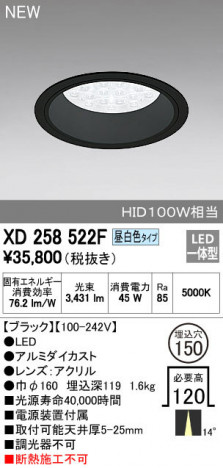 ODELIC �����ǥ�å� ������饤�� XD258522F �ᥤ��̿�