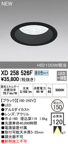 ODELIC �����ǥ�å� ������饤�� XD258526F �ᥤ��̿�