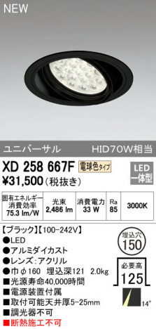 ODELIC ǥå 饤 XD258667F ᥤ̿