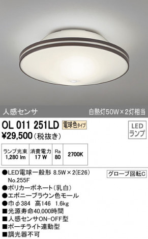 ODELIC �����ǥ�å� ����������󥰥饤�� OL011251LD �ᥤ��̿�