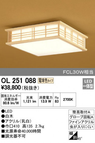 ODELIC �����ǥ�å� ����������󥰥饤�� OL251088 �ᥤ��̿�