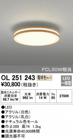 ODELIC �����ǥ�å� ����������󥰥饤�� OL251243 �ᥤ��̿�