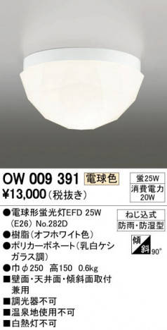 ODELIC �����ǥ�å� �������ƥꥢ�饤�� OW009391 �ᥤ��̿�