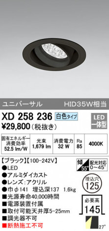 ODELIC �����ǥ�å� ������饤�� XD258236 �ᥤ��̿�