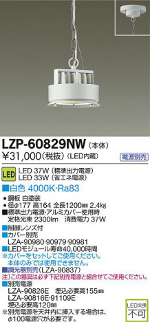 DAIKO ����ŵ� LED�ڥ����� LZP-60829NW ���ʼ̿�