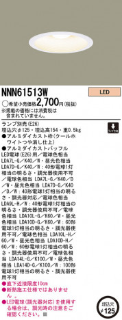 Panasonic LED 饤 NNN61513W ᥤ̿
