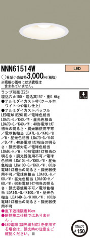 Panasonic LED ������饤�� NNN61514W �ᥤ��̿�