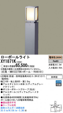 Panasonic LED �������ƥꥢ�������ȥɥ� XY1871K �ᥤ��̿�