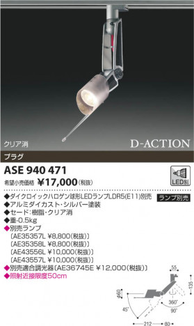 �������߾��� KOIZUMI ���ݥåȥ饤�� LED ASE940471 ���β���