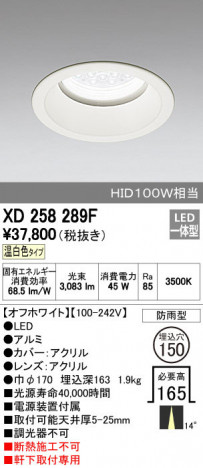 ODELIC ǥå ƥꥢ饤 XD258289F ñʲ