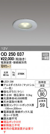 ODELIC ǥå ƥꥢ饤 OD250037 ñʲ